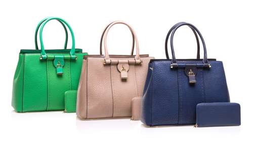 Sociology Pebble Lock Tote with Wallet (2-Piece)